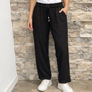 Shinestar Black Women's CasualPants size M tapered leg check measurements